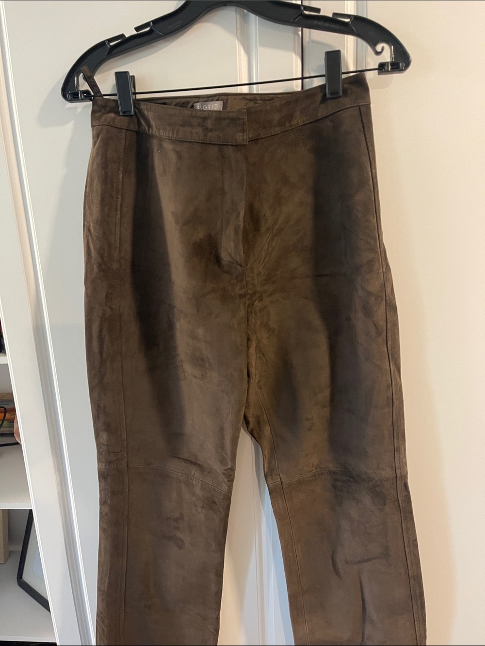Sigrid Olsen Chocolate Brown Suede Pants - Picture 6 of 7